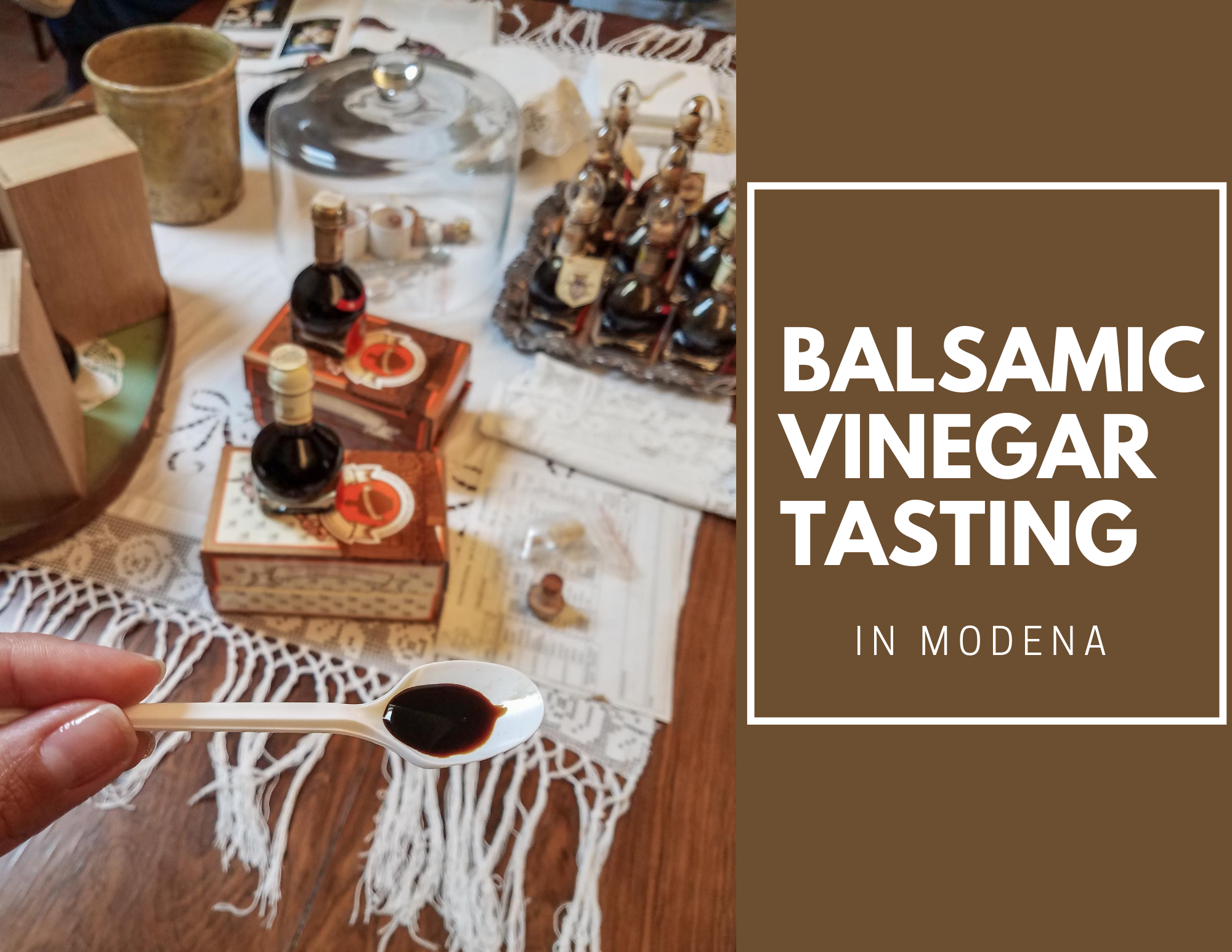 TRADITIONAL BALSAMIC VINEGAR TASTING IN MODENA