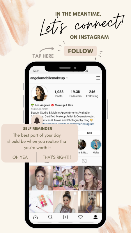 Let's connect on Instagram @angelamobilemakeup